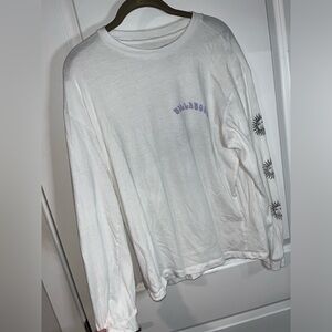 Billabong Under the Sun Tour Skull Roses Suns Long Sleeve Tshirt Size Medium